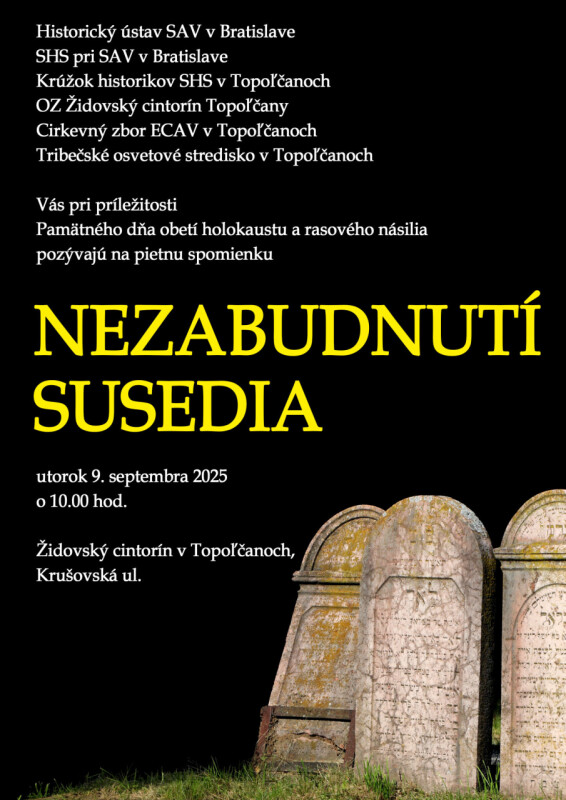 Nezabudnuti susedia plagat 2025